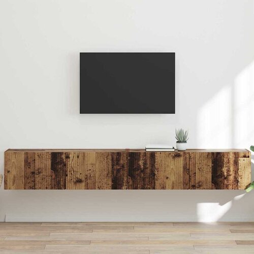 TV zidni ormar Zidne 2 pcs Staro drvo 98 x 31 x 29,5 cm Cijene