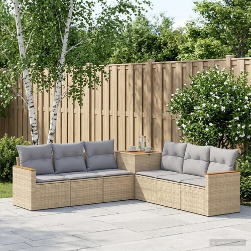  Set sofe 7 kom. Bež i svijetlo siva 123 x 62 x 69 cm Cene