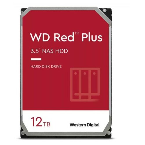 Wd 12TB 3.5 inča SATA III 256MB 7200rpm 120EFBX Red Plus NAS hard disk Slike