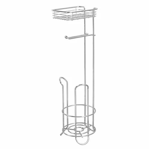 iDesign čelični stalak za toalet papir sa spremnikom i policom InterDesign