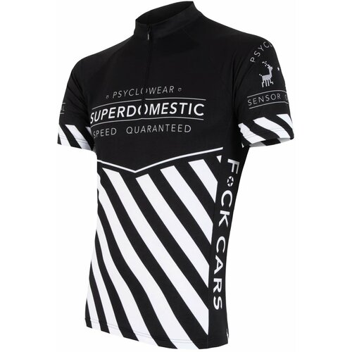 Sensor Men's Jersey Cyklo Superdomestic Black Slike