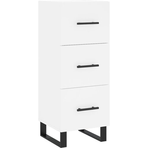 Maison Chic Komoda - Predalnik bela 34,5x34x90 cm inženirski les, (21716355) Cene