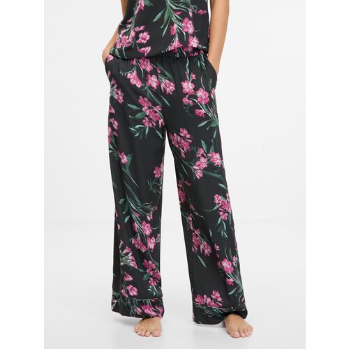 Orsay Black women's satin pajama pants - Women's Cene