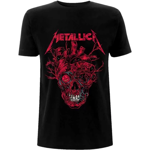 Metallica Majica Heart Skull Black XL