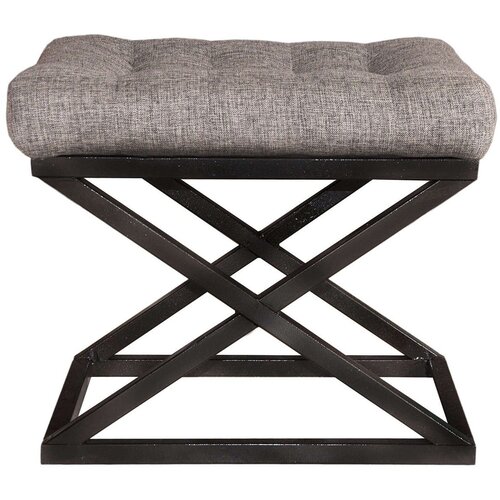Atelier Del Sofa Capraz - Black, Grey BlackGrey Pouffe Cene