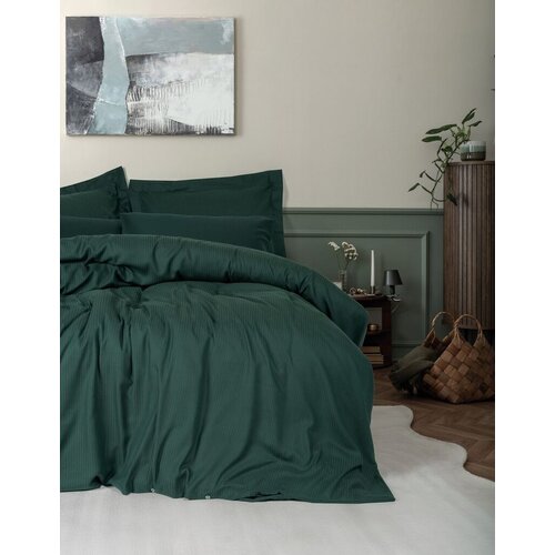 Lessentiel Maison Komplet Posteljine Craft, 200x220 cm, Maslinasti Cene