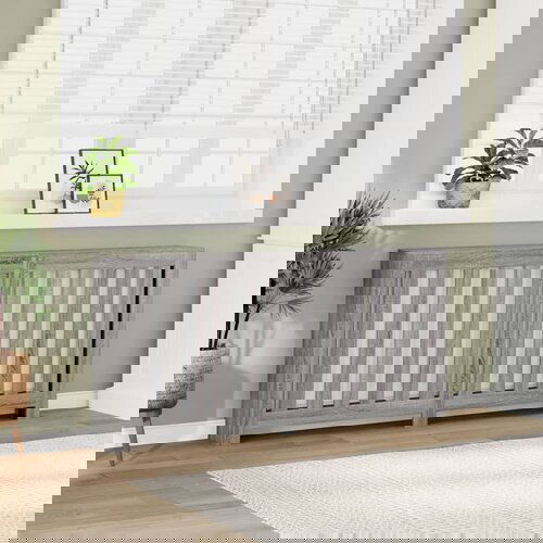 VidaXL Pokrov za radijator hrasta sonome 175x20x82cm konstruirano drvo Slike
