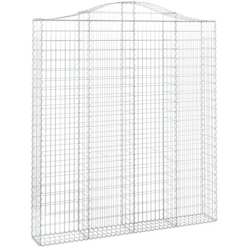  Gabionska ko&amp;scaron;ara s lukom 200x30x220/240 cm pocinčano željezo Slike