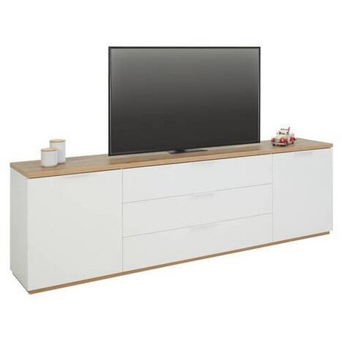 M&amp;ouml;max tv-element wide, bela, barva hrasta Slike