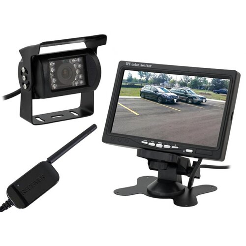 Univerzalni set LCD monitor i kamera za vožnju unatrag 7" WIFI 12V Cijene
