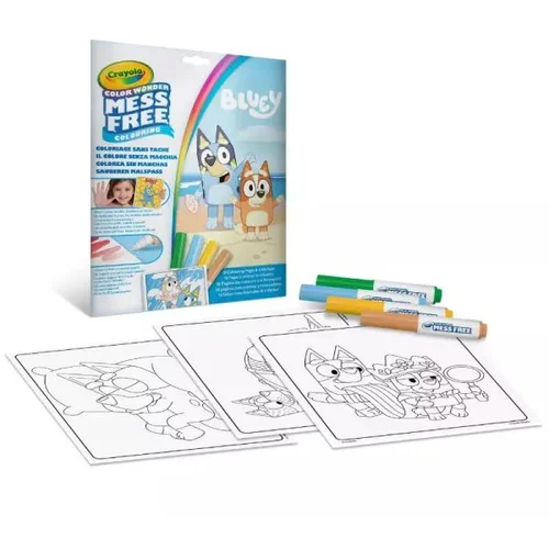 Crayola color wonder: bluey komplet za barvanje brez pack