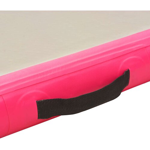  Strunjača na napuhavanje s crpkom 500 x 100 x 10 cm PVC roza Slike