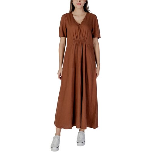 B.young Dolge obleke BYIMADRID VNECK 20813223 Kostanjeva Cene
