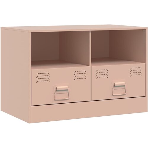 Maison Chic TV omarica - TV enota - Televizijska omarica roza 67x39x44 cm jeklo, (21700630) Slike
