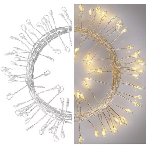  LED lanac 100xLED/3xAA 2,7m toplo belo Slike