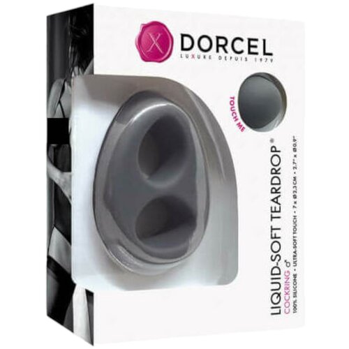 Dorcel Liquid-soft Teardrop - obroček za penis (siv) Cene