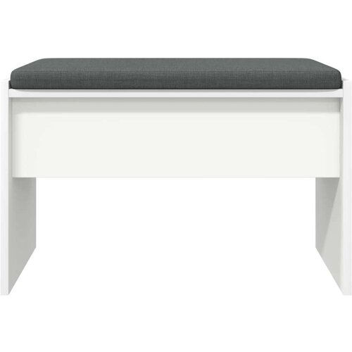  Klupa za hodnik s jastukom Bijelo 60 x 38 x 46 cm Slike