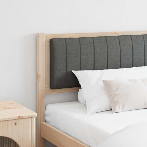 vidaXL Tapecirani uzglavlje Smeđa 200 cm Masivni bor i tkanina Cijene