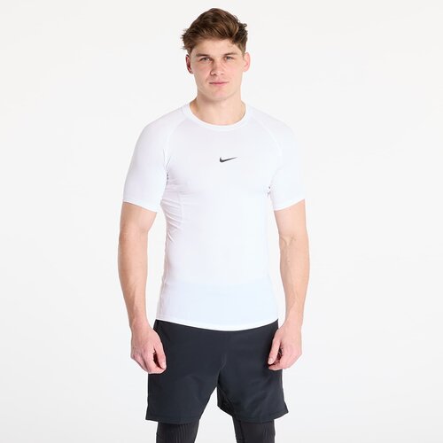 Nike Majica Pro Men's Dri-FIT Tight Short-Sleeve Fitness Top White/ Black XXL Cene