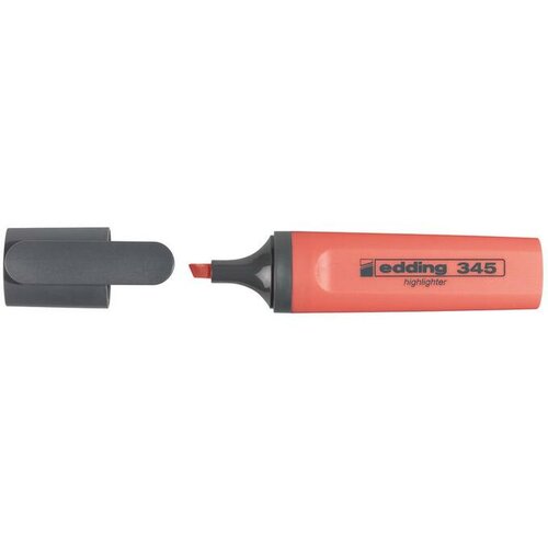 Edding označevalec teksta - marker EDE345002 E-345, rdeč 10 kos Cene