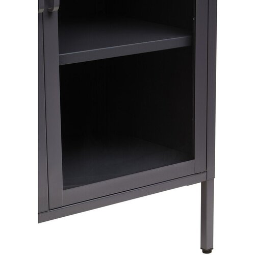 Premier Housewares Siva jeklena vitrina 80x102x40 cm Acier &amp;ndash; Slike