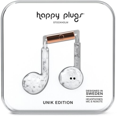 Happy Plugs Earbud Plus slu&scaron;alice,Bijelo mramorna Cijene