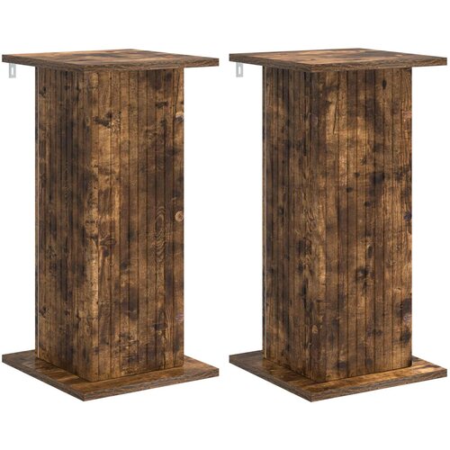 Stalak za biljke 2 pcs Dimljeni hrast 30,5 x 30 x 60,5 cm Slike
