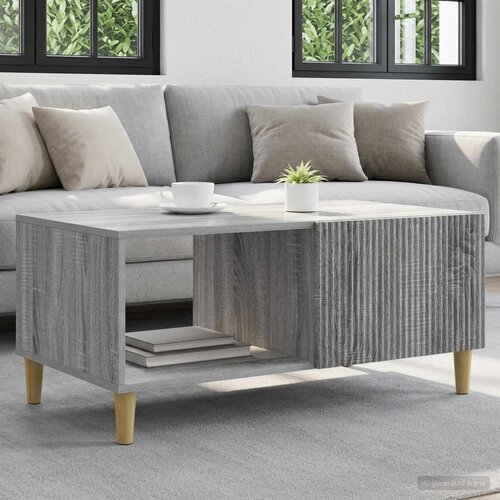  Kava Stol Siva sonoma 90 x 50 x 40 cm Konstruirano drvo Slike