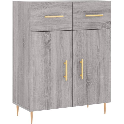  Visoka komoda siva sonome 69,5x34x180 cm od konstruiranog drva Slike