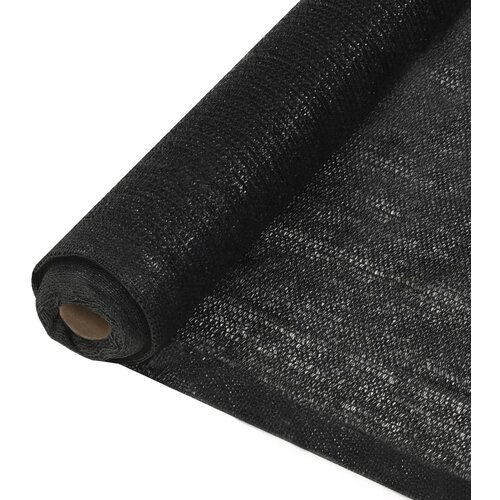 VidaXL Za&amp;scaron;čitna mreža HDPE 1x50 m črna 150 g/m&amp;sup2; Slike