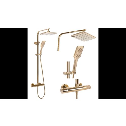 REA Bath Tom Komplet za prhanje zlati s termostatom Cene
