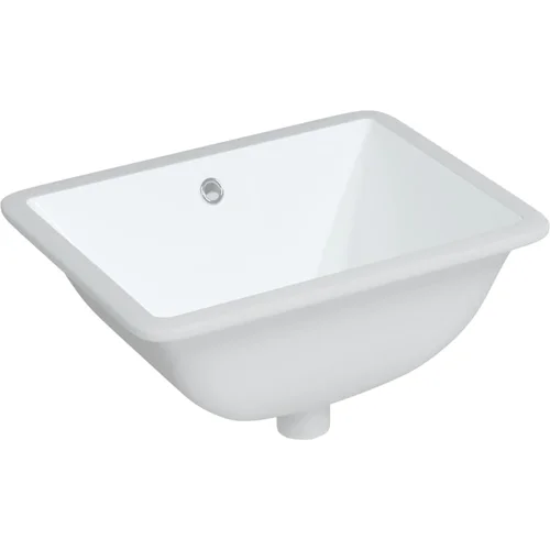 MAISON CHIC Kopalniški Umivalnik - Kopalna umivalnik - Lavabo bel 47,5x35x19,5 cm pravokoten keramičen, (21684996)