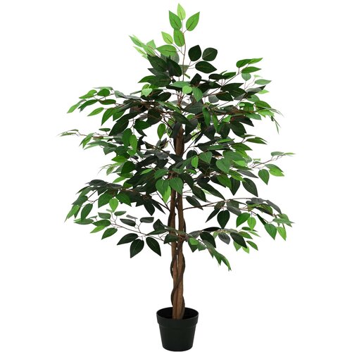  Umjetna ficus biljka Zelena 90 x 16 x 110 cm Tkanina i drvo Cijene