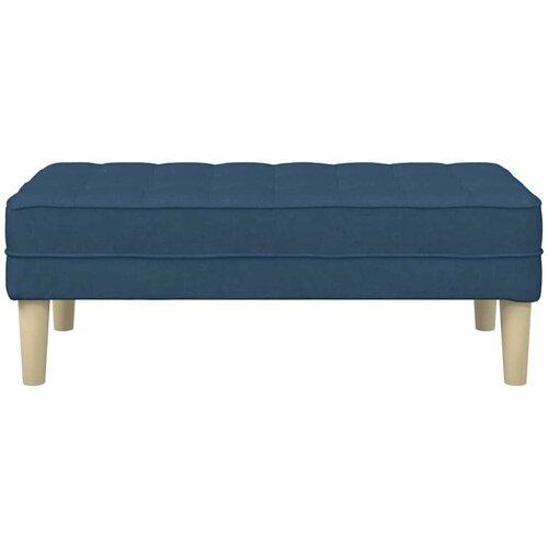  Klupa s jastukom Plava 113 x 57 x 39 cm tkanina Slike