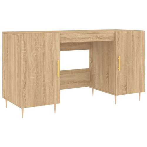 Maison Chic Pisalna miza - pisarniška miza - Računalniška miza sonoma hrast 140x50x75 cm inženirski les, (21785490) Cene