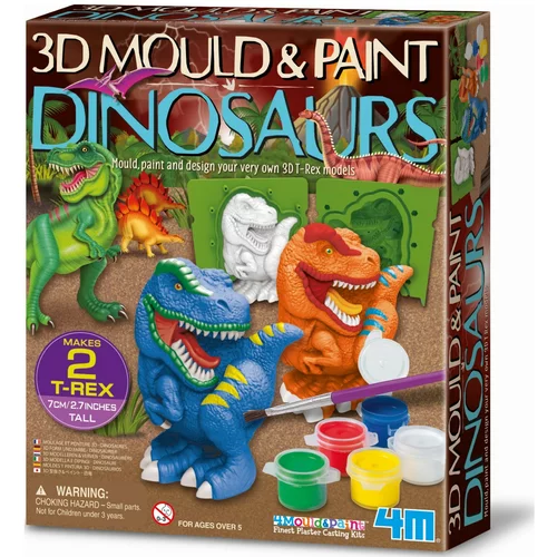 4m pobarvaj 3D dinozavra