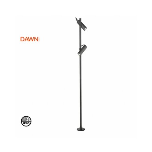 Dawn led svetiljka 0225-2 stubna 12W 3000K IP65 siva Slike