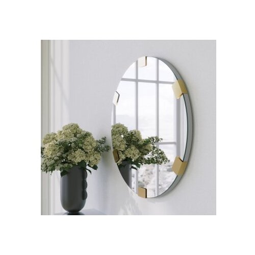Hanah home ogledalo chakra mirror gold Slike