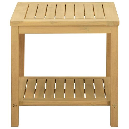  Bocni stol Prirodna nafta 45 x 45 x 45 cm Čvrsto drvo akacije - 45 x 45 x 45 cm Svijetli bagrem Slike