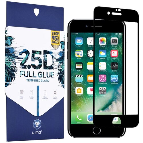 Lito - 2.5D FullGlue Glass zaštitno staklo za iPhone 7 Plus / 8 Plus - crno Cene