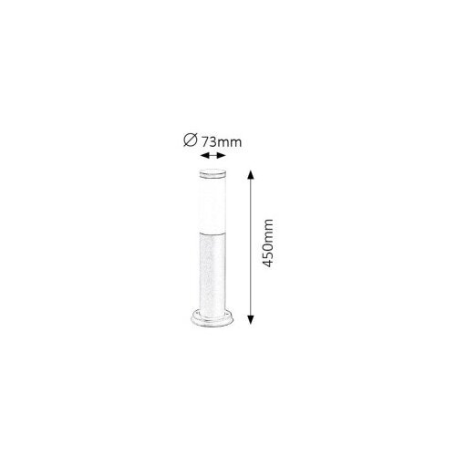 Rabalux crna torch spoljna podna 45cm Slike