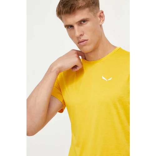 Salewa Sportska majica kratkih rukava Puez Melange boja: žuta, melanž