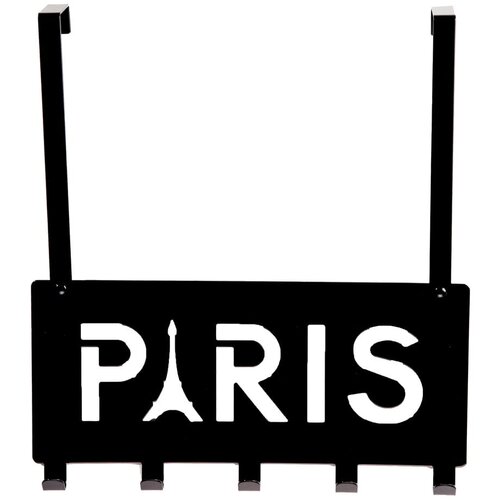 Compactor črn obešalnik za vrata s 5 kavlji Paris Cene