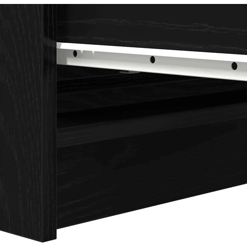  Komoda crni hrast 80x35x76 cm konstruirano drvo Slike
