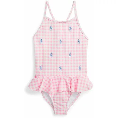 Polo Ralph Lauren Dječji jednodijelni kupaći kostim boja: ružičasta