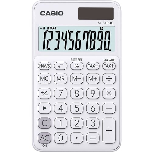 Casio Kalkulator SL-310 UC-WE bijeli KARTON PAK. bls Slike