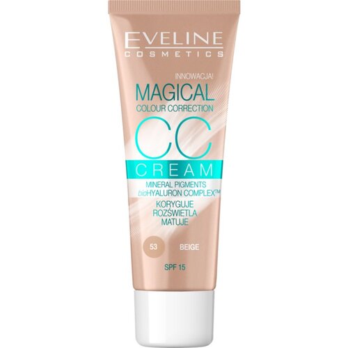Eveline Magical Colour Correction CC krema SPF 15 odtenek 53 Beige 30 ml Cene