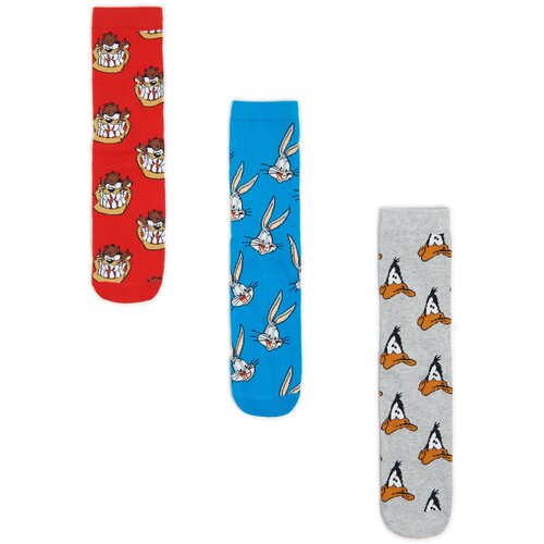 Cropp - Komplet 3 parov nogavic Looney Tunes - Črna Cene