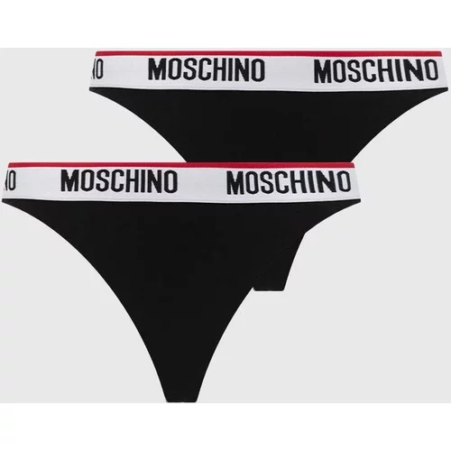 Moschino Underwear Tange 2-pack boja: crna, 241V6A13824402