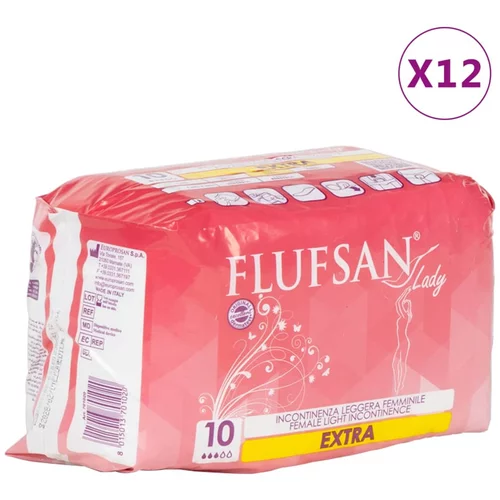 vidaXL Flufsan Vložki za inkontinenco za ženske 120 kosov